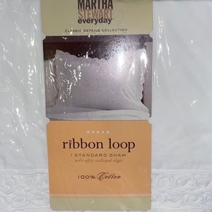 Martha Stewart Ribbon Loop Standard Sham Single